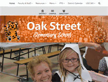 Tablet Screenshot of oakstreet.goddardusd.com