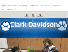 Tablet Screenshot of clarkdavidson.goddardusd.com